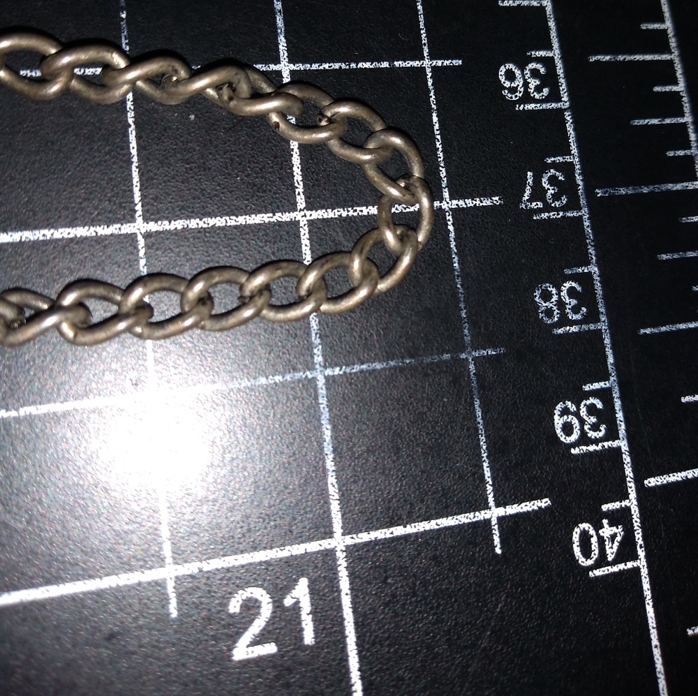 Vintage Kien Snake Chain Necklace,12 Inch Abstract Pendant, Wood & Metal… - Picture 5 of 9